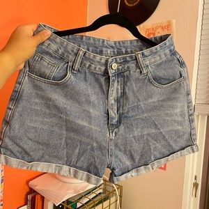 Denim shorts